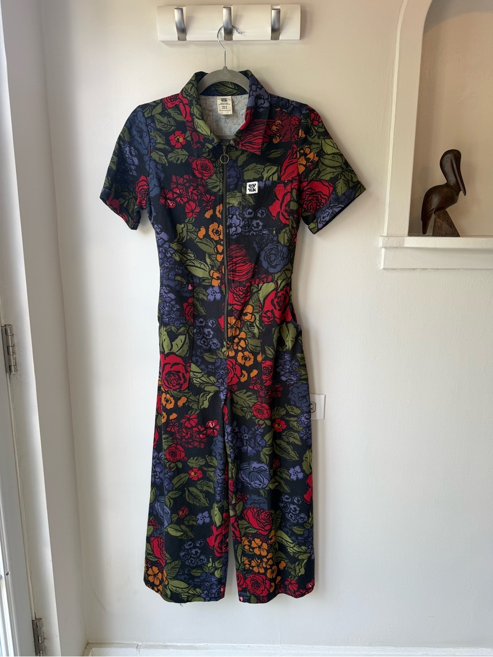 Lucy and Yak- Floral Zip-Front Women's Jumpsuit US2 UK6